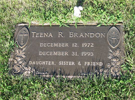 grave stone of Teena Brandon